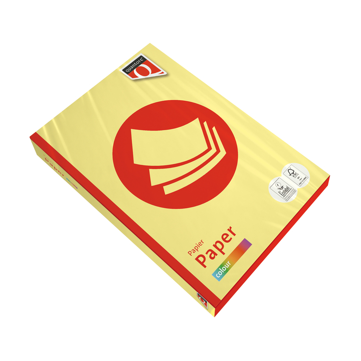 Kopieerpapier quantore colour a4 80gr geel(129345) - 0