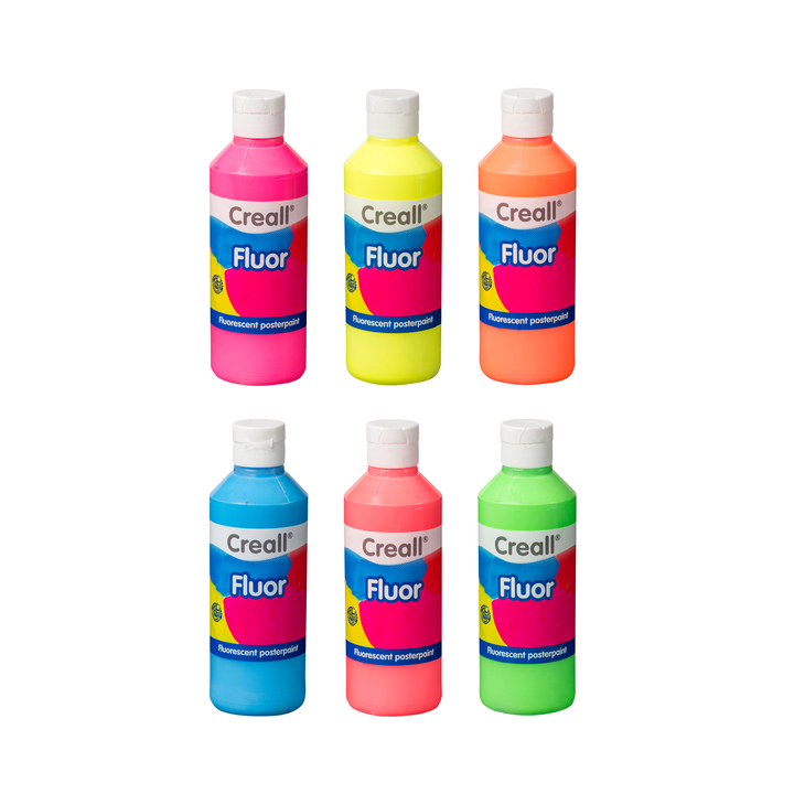 Plakkaatverf creall fluor geel 250ml 2641 - 1