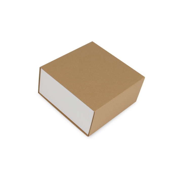 Magneetdoos, 23x23x11cm, bruin wit (25 stuks) - 0