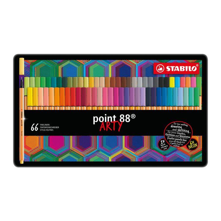 Fineliner stabilo point 88/66 arty f assorti(88/66-031) - 0