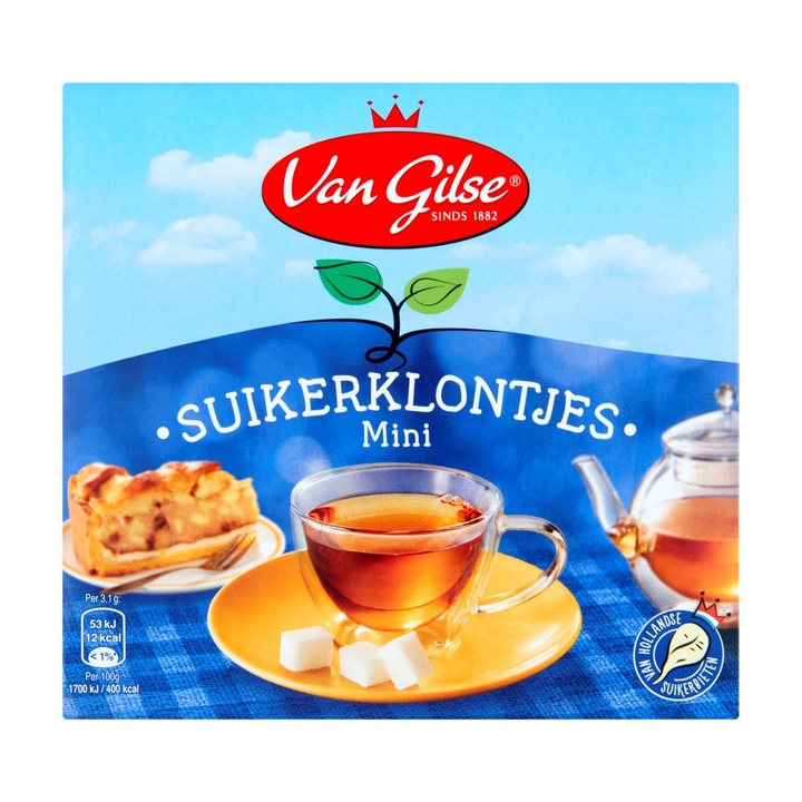 Van Gilse, suikerklontjes, 1000 gram, standaard, 358974 (1 pak) - 0