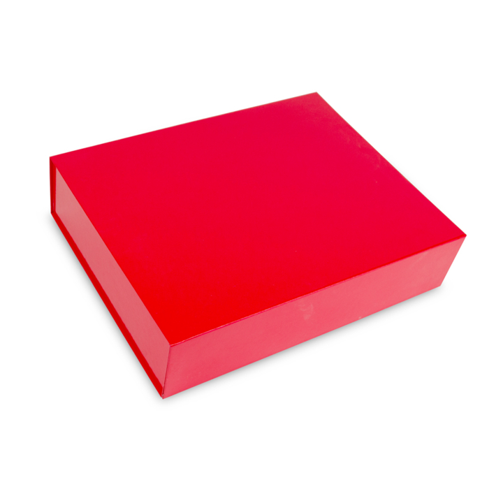 Magneetdoos, 42,5x33,3x9,7cm, glans laminaat, rood (25 stuk) - 0