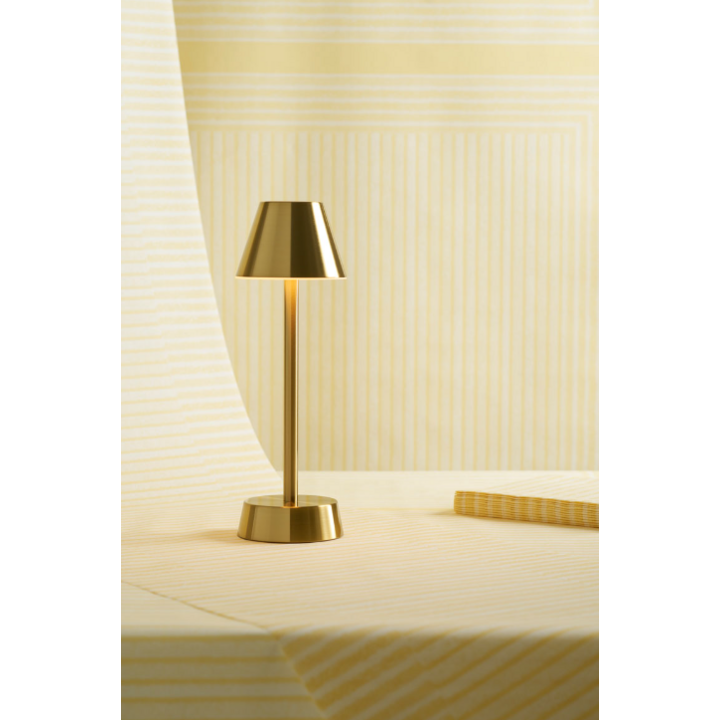 Duni Tafellampen | Oplaadbare Lamp | Cordless | Zelda | Brass | 206423 (6 stuks) - 2