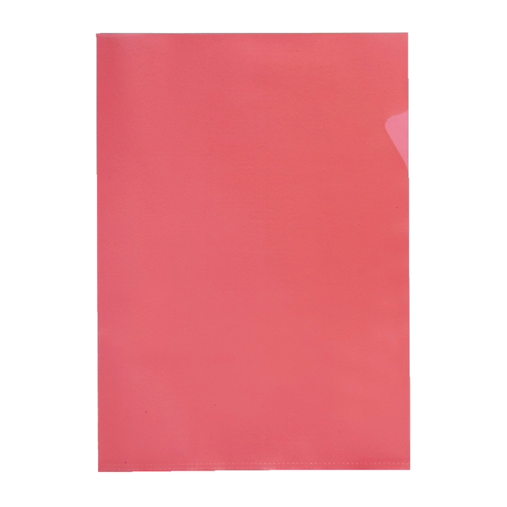 Quantore, insteekmap A4, 0.12mm, PP, L-model, rood (25 st) - 1