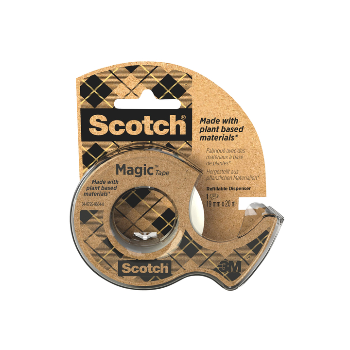 Plakband scotch magic 919 19mmx20m + afroller(91920d) - 0