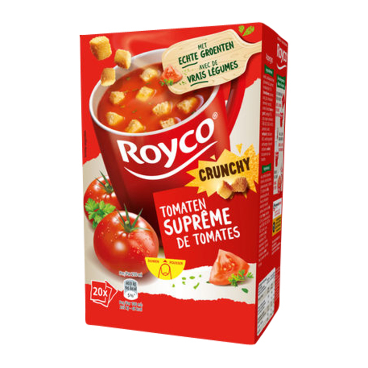 Soep royco tomaten supreme met croutons 20 zakjes(534069) - 0