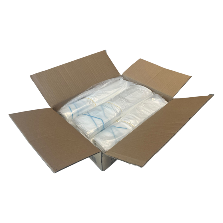 Knapzak / Vuilniszak | MDPE | 70/15x200cm | 400 Liter | T50 | Transparant (5 rollen x 10 zakken)  - 1