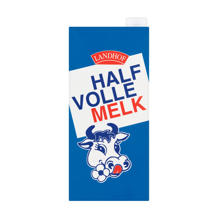 Melk landhof halfvol houdbaar pak 1 liter(3233346) - 0