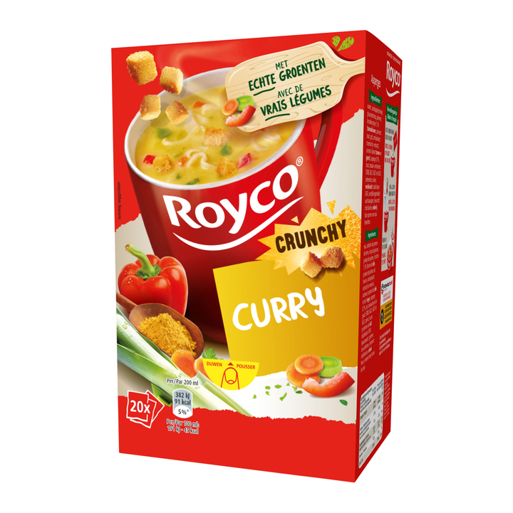 Soep royco crunchy curry 20 zakjes(534070) - 0