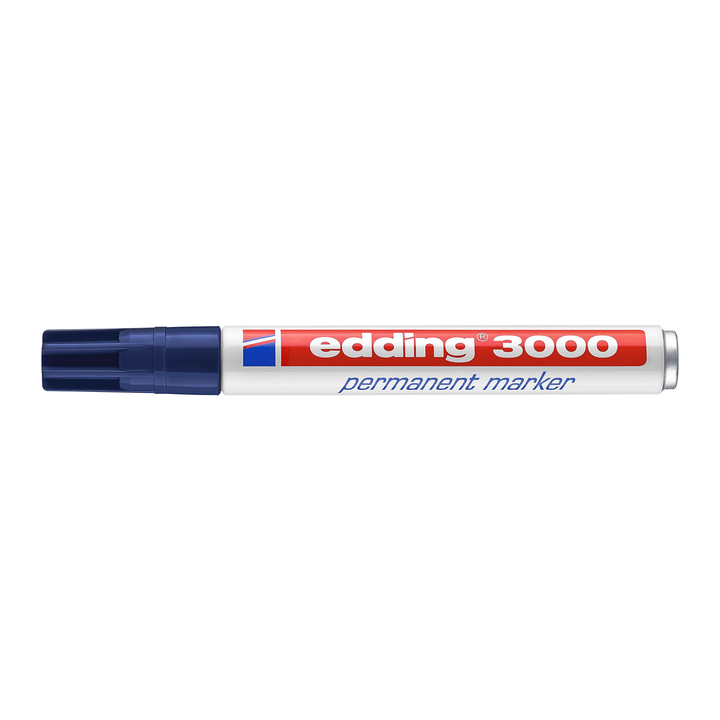 Viltstift edding 3000 rond 1.5-3mm staalblauw(4-3000017) - 1