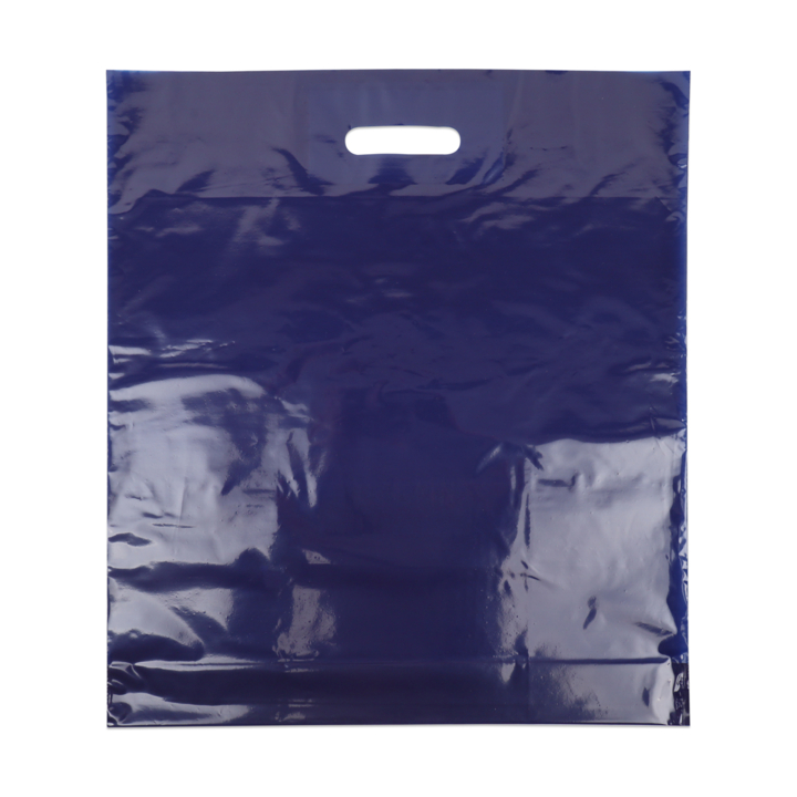 Draagtas, 45x50+2x4cm, ldpe, dkt, blauw (500 stuks) - 0