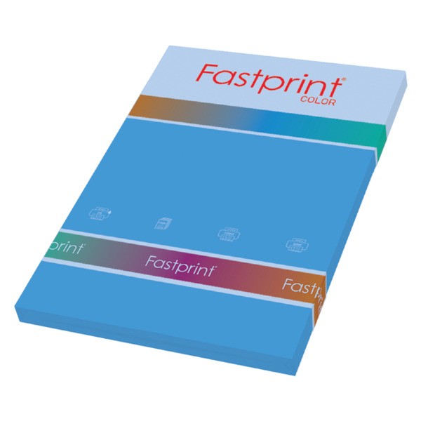 Kopieerpapier fastprint-100 a4 80gr diepblauw  pk/100vel