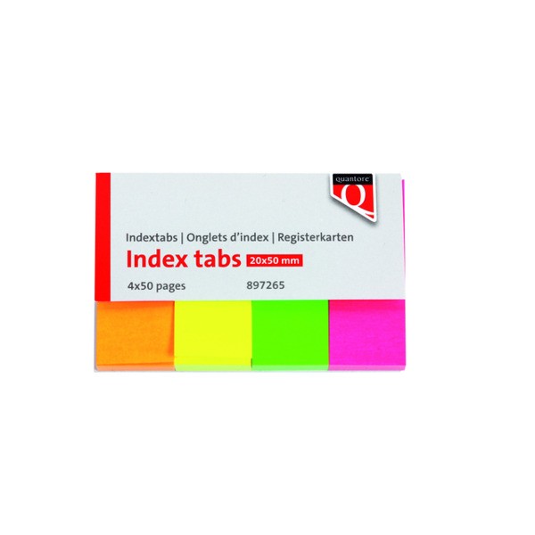 Indextabs quantore 20x50mm neon(5670-89)