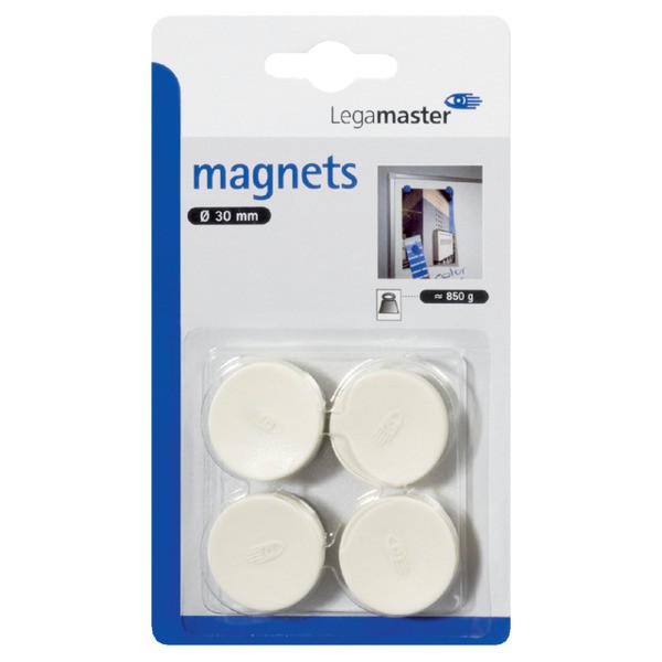 Magneet legamaster 30mm wit