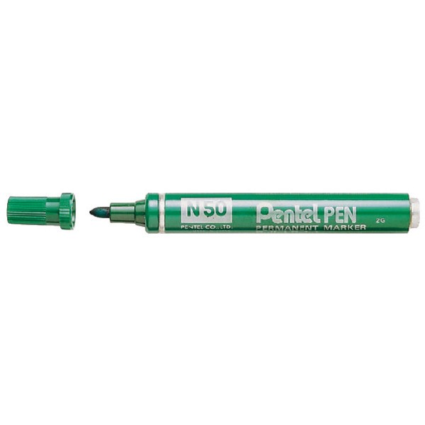 Viltstift pentel n50 perm rond 1.5-3mm groen