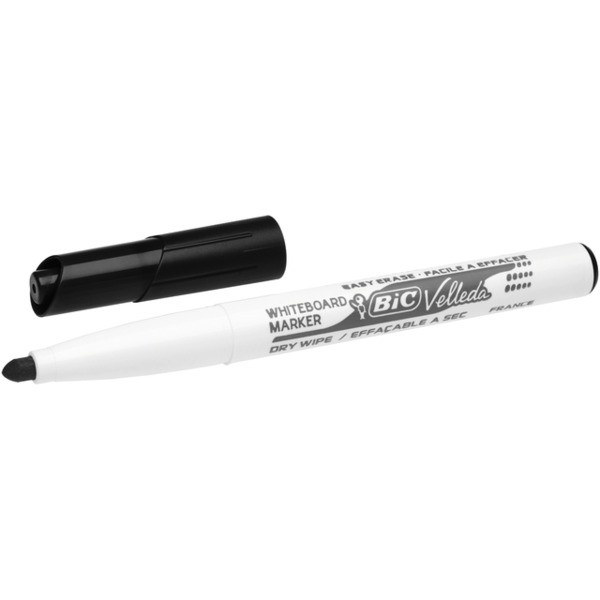 Viltstift bic 1741 whiteboard rond 2mm zwart