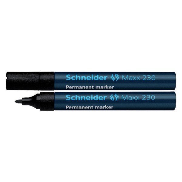 Viltstift schneider 230 perm rond 1.5-3mm zwart