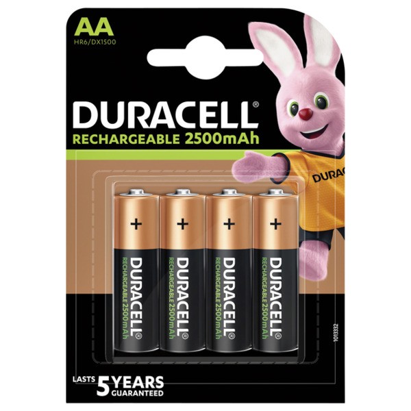 Batterij oplaadbaar duracell aa duralock 2400mah(50003940570