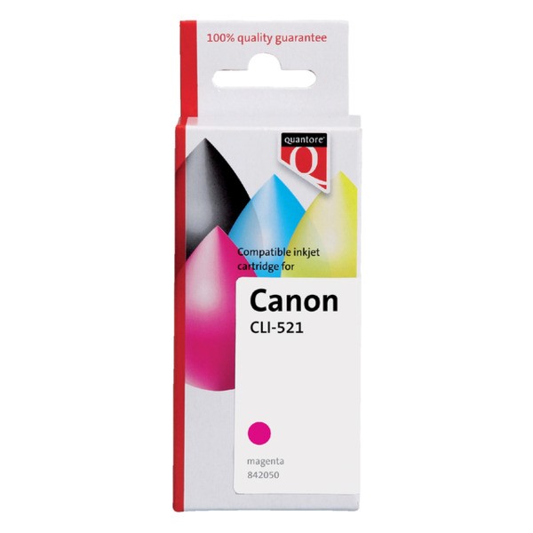 Inkcartridge Quantore can cli-521 rood + chip(842050)
