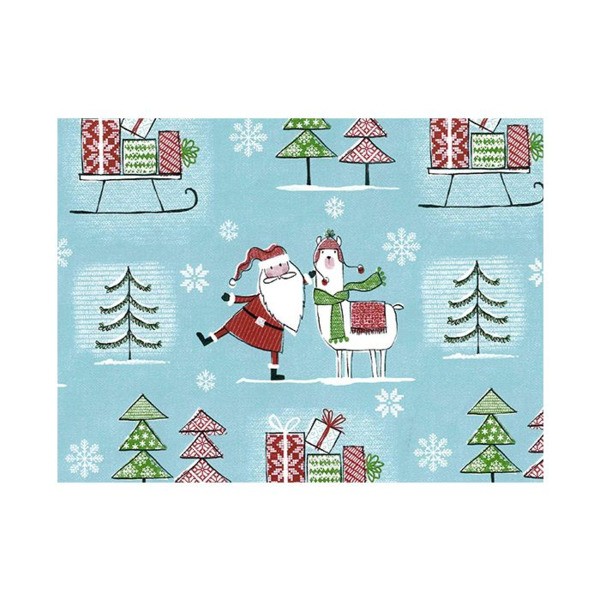 Kerst papier, 50cm x 200m, 29203B, Christmas Deer