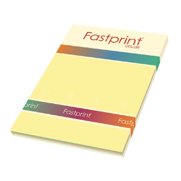 Kopieerpapier fastprint a4 80gr 5 kleur pastel
