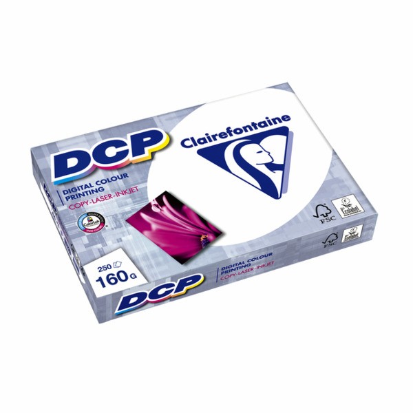 Kopieerpapier clairefontaine dcp a4 160gr wit