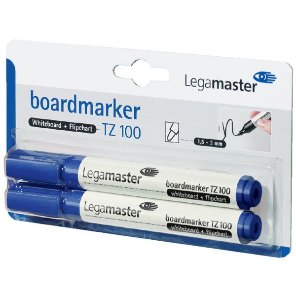 Viltstift lega tz100 whiteboard rond 2mm blauw