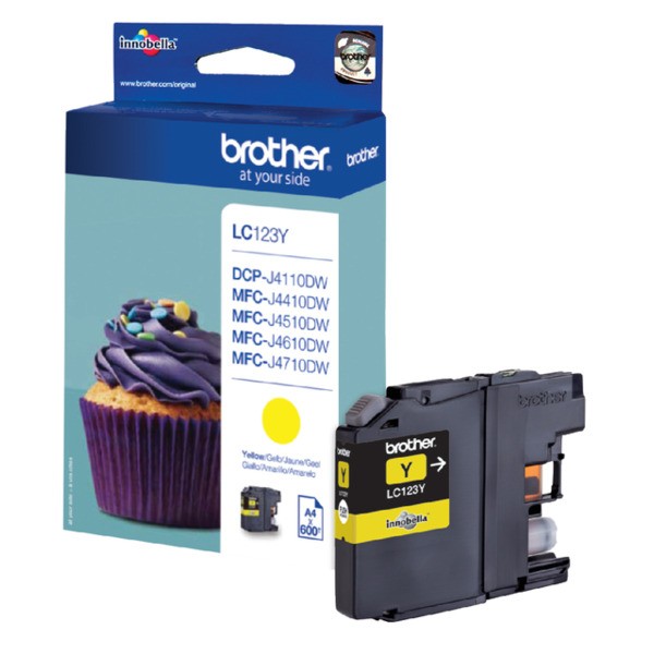 Inkcartridge brother lc-123 geel(lc-123y)