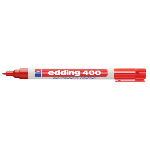 Viltstift edding 400 perm rond 1mm rood