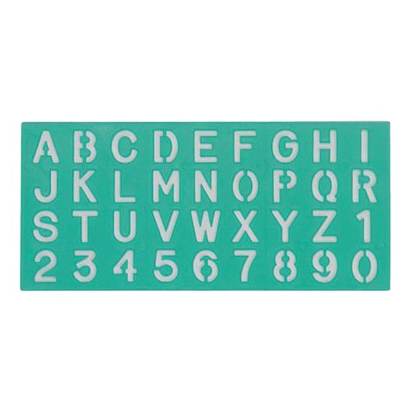 Lettersjabloon linex 30mm hoofdl/letters/cijfers