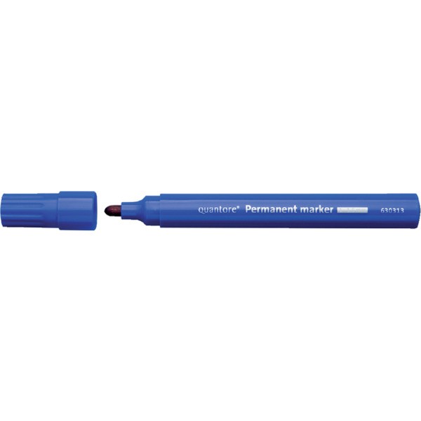Viltstift quantore perm rond 2-3mm blauw