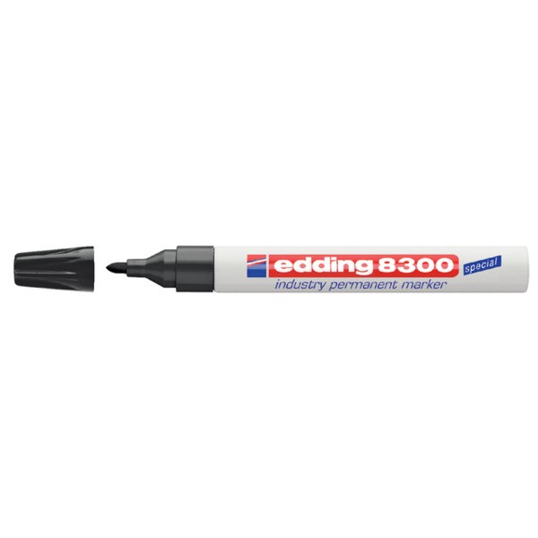 Viltstift edding 8300 perm rond 1-3mm zwart