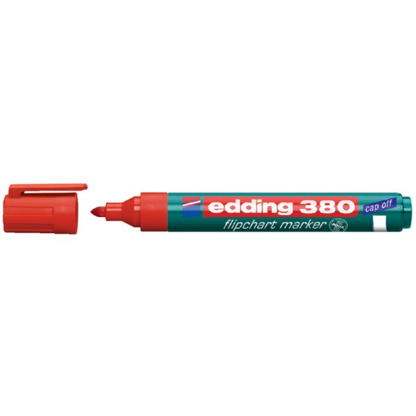 Viltstift edding 380 flipover rond 2mm rood