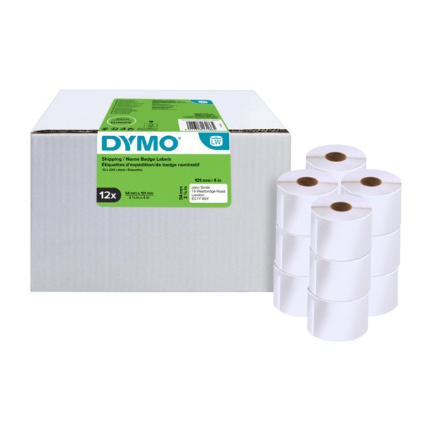 Etiket dymo 13186 labelprint verz/badge 54x101 eco