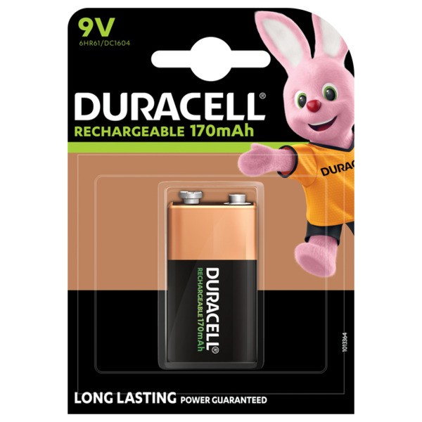 Batterij oplaadbaar duracell hr9v 9v