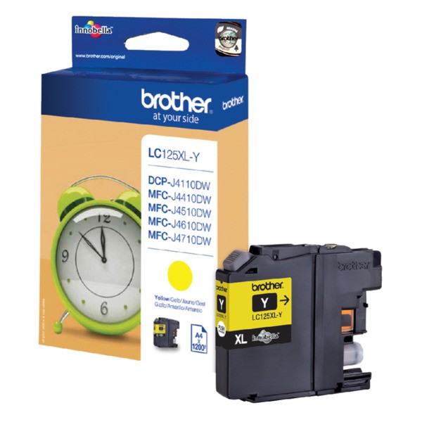 Inkcartridge brother lc-125 xl geel(lc-125xly)
