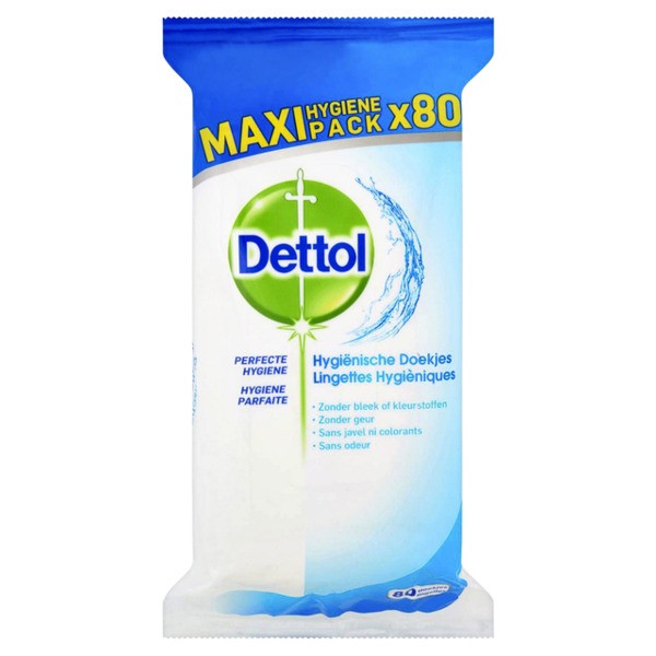 Doekjes dettol hygienisch maxi pack 80st(47577104)