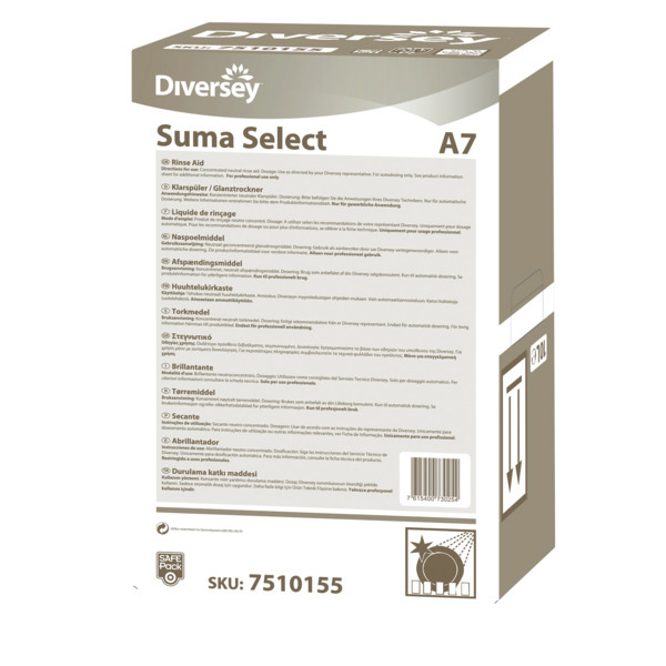 Diversey Suma Select A7, spoelglansmiddel (10 liter)