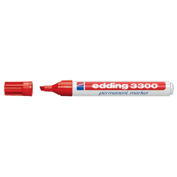 Viltstift edding 3300 perm schuin 1-5mm rood