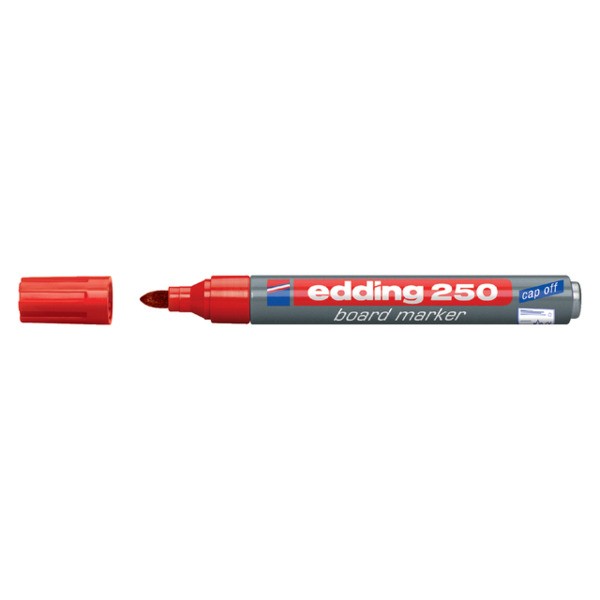 Viltstift edding 250 whiteboard rond 2mm rood