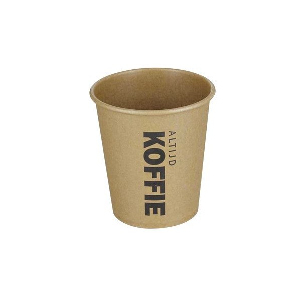 Koffiebeker, 237ml/8oz, 80mm, karton, 'Altijd Koffie' (1000 stuks) | Q 1403992