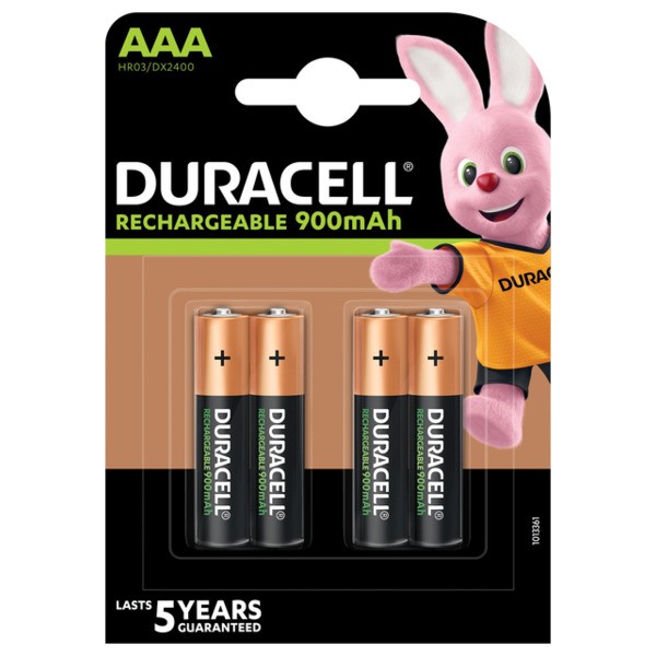 Batterij oplaadbaar duracell aaa duralock 800mah(50003948038