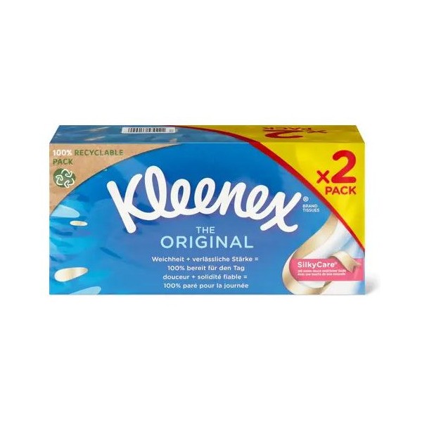 Kleenex The Original, facial tissue, duo pack (2x88 stuks)