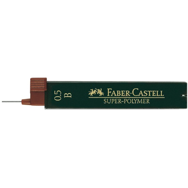 Potloodstiftjes faber castell 0.5mm b 12st(fc-120501)