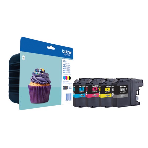 Inkcartridge brother lc-123 valuepack zw bl rd gl(lc123valb)