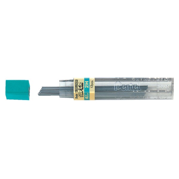 Potloodstift pentel 0.7mm zwart per koker 2h