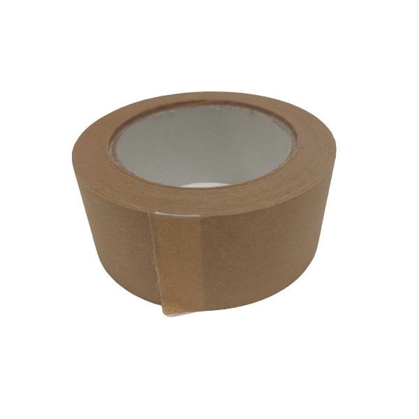Verpakkingstape Ecopaper, Papier/Solvent, 50mm x 50m, bruin