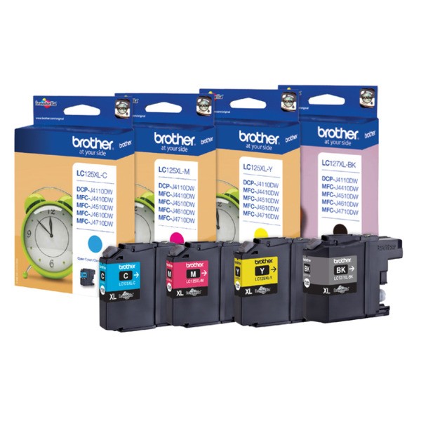 Inkcartridge brother lc-127xl valuepack zw bl rd gl(lc127xlv