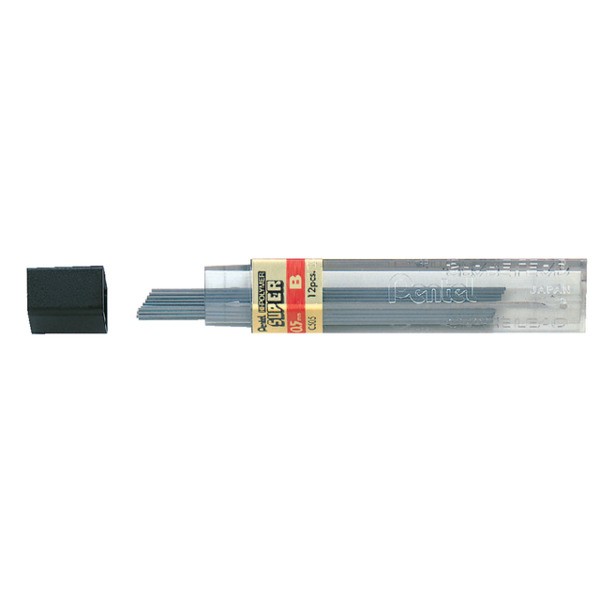Potloodstift pentel 0.5mm zwart per koker b