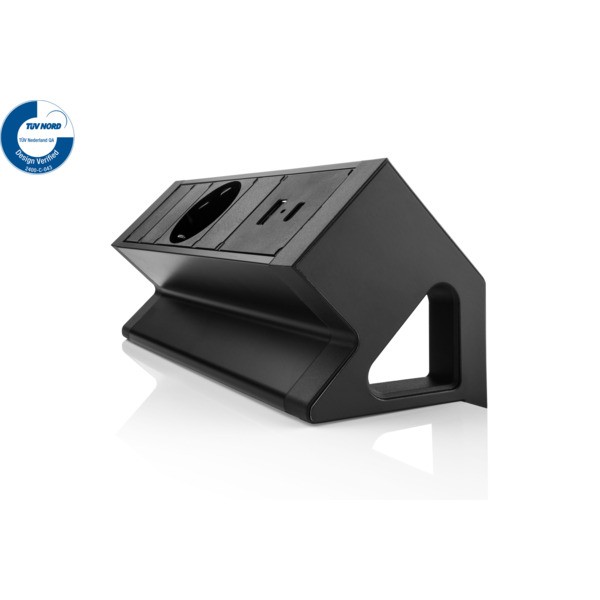 Filex, Power Desk Up 2.0, 1x 230V, 1x USB A+C, zwart